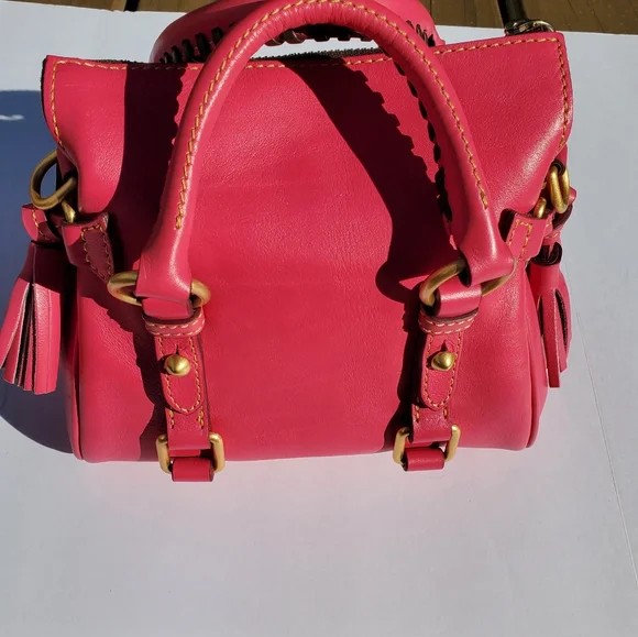 Dooney & Bourke Florentine Nano Satchel Fuchsia EUC - Picture 3 of 12